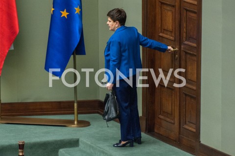  23.11.2018 WARSZAWA SEJM<br />POSIEDZENIE SEJMU<br />N/Z BEATA SZYDLO<br /> 