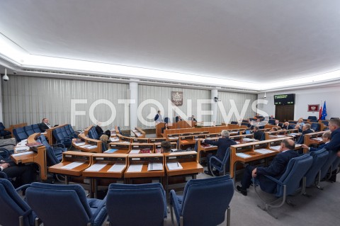  23.11.2018 WARSZAWA SEJM SENAT<br />POSIEDZENIE SEJMU<br />N/Z POSIEDZENIE SENATU SALA WIDOK VIEW<br /> 
