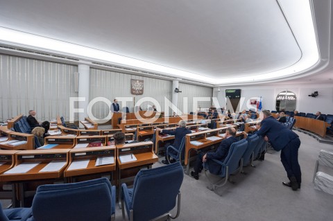  23.11.2018 WARSZAWA SEJM SENAT<br />POSIEDZENIE SEJMU<br />N/Z POSIEDZENIE SENATU SALA WIDOK VIEW<br /> 