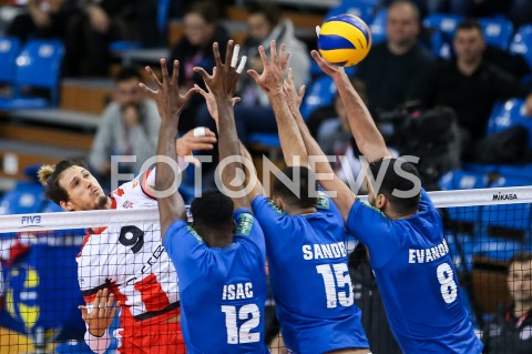  26.11.2018 RZESZOW<br />
SIATKOWKA MEZCZYZN<br />
KLUBOWE MISTRZOSTWA SWIATA 2018<br />
MENS CLUB VOLLEYBALL CHAMPIONSHIP POLAND 2018 <br />
MECZ ASSECO RESOVIA - SADA CRUZEIRO<br />
N/Z THIBAULT ROSSARD <br />
 