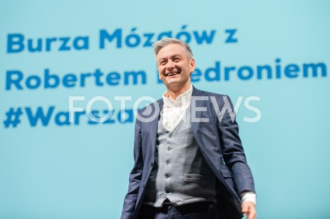  29.11.2018 WARSZAWA<br />BURZA MOZGOW Z ROBERTEM BIEDRONIEM<br />N/Z ROBERT BIEDRON<br /> 