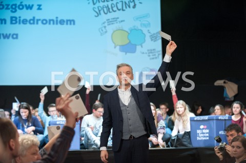  29.11.2018 WARSZAWA<br />BURZA MOZGOW Z ROBERTEM BIEDRONIEM<br />N/Z ROBERT BIEDRON<br /> 