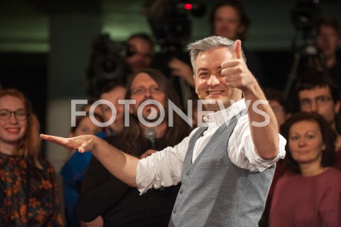  29.11.2018 WARSZAWA<br />BURZA MOZGOW Z ROBERTEM BIEDRONIEM<br />N/Z ROBERT BIEDRON<br /> 