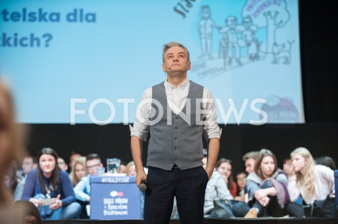  29.11.2018 WARSZAWA<br />BURZA MOZGOW Z ROBERTEM BIEDRONIEM<br />N/Z ROBERT BIEDRON<br /> 