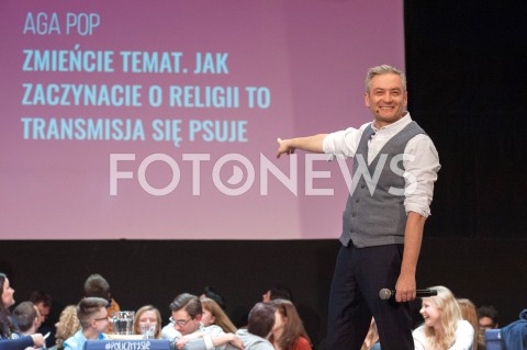  29.11.2018 WARSZAWA<br />BURZA MOZGOW Z ROBERTEM BIEDRONIEM<br />N/Z ROBERT BIEDRON<br /> 