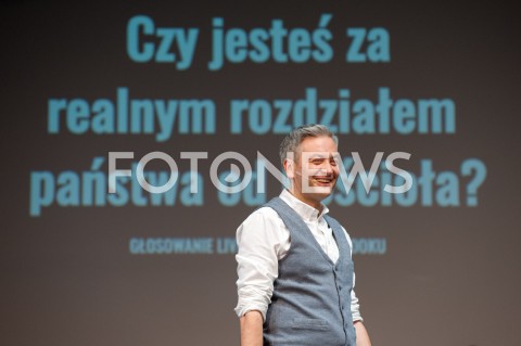  29.11.2018 WARSZAWA<br />BURZA MOZGOW Z ROBERTEM BIEDRONIEM<br />N/Z ROBERT BIEDRON<br /> 