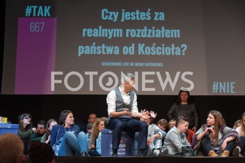  29.11.2018 WARSZAWA<br />BURZA MOZGOW Z ROBERTEM BIEDRONIEM<br />N/Z ROBERT BIEDRON<br /> 