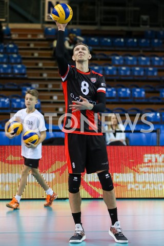  29.11.2018 RZESZOW<br />
SIATKOWKA MEZCZYZN<br />
KLUBOWE MISTRZOSTWA SWIATA 2018<br />
MENS CLUB VOLLEYBALL CHAMPIONSHIP POLAND 2018 <br />
MECZ ASSECO RESOVIA - TRENTINO VOLLEY <br />
N/Z DAMIAN SCHULZ SYLWETKA <br />
 