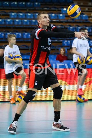  29.11.2018 RZESZOW<br />
SIATKOWKA MEZCZYZN<br />
KLUBOWE MISTRZOSTWA SWIATA 2018<br />
MENS CLUB VOLLEYBALL CHAMPIONSHIP POLAND 2018 <br />
MECZ ASSECO RESOVIA - TRENTINO VOLLEY <br />
N/Z DAMIAN SCHULZ SYLWETKA <br />
 