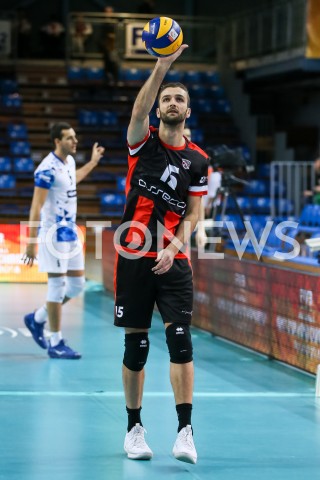  29.11.2018 RZESZOW<br />
SIATKOWKA MEZCZYZN<br />
KLUBOWE MISTRZOSTWA SWIATA 2018<br />
MENS CLUB VOLLEYBALL CHAMPIONSHIP POLAND 2018 <br />
MECZ ASSECO RESOVIA - TRENTINO VOLLEY <br />
N/Z MATEUSZ MIKA SYLWETKA <br />
 