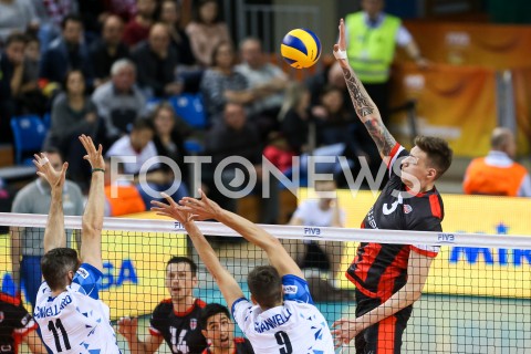  29.11.2018 RZESZOW<br />
SIATKOWKA MEZCZYZN<br />
KLUBOWE MISTRZOSTWA SWIATA 2018<br />
MENS CLUB VOLLEYBALL CHAMPIONSHIP POLAND 2018 <br />
MECZ ASSECO RESOVIA - TRENTINO VOLLEY <br />
N/Z BARTLOMIEJ LEMANSKI <br />
 