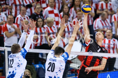  29.11.2018 RZESZOW<br />
SIATKOWKA MEZCZYZN<br />
KLUBOWE MISTRZOSTWA SWIATA 2018<br />
MENS CLUB VOLLEYBALL CHAMPIONSHIP POLAND 2018 <br />
MECZ ASSECO RESOVIA - TRENTINO VOLLEY <br />
N/Z JAKUB JAROSZ <br />
 