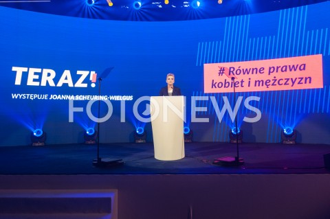  09.12.2018 WARSZAWA<br />KONWENCJA PARTII TERAZ!<br />N/Z JOANNA SCHEURING WIELGUS<br /> 
