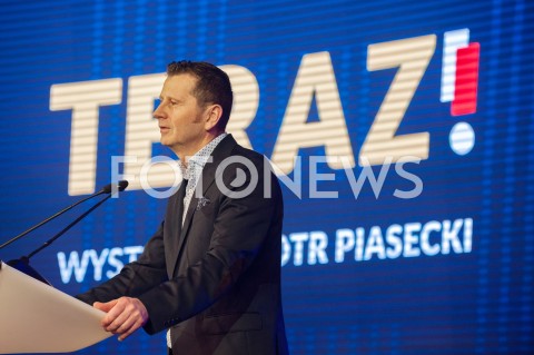  09.12.2018 WARSZAWA<br />KONWENCJA PARTII TERAZ!<br />N/Z PIOTR PIASECKI<br /> 