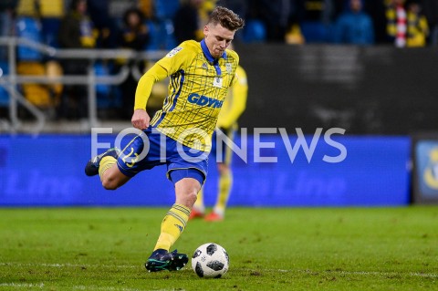  10.12.2018 GDYNIA<br />
PILKA NOZNA - EKSTRAKLASA SEZON 2018/2019<br />
MECZ ARKA GDYNIA - CRACOVIA<br />
N/Z LUKA MARIC SYLWETKA<br />
 