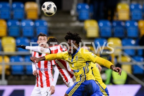  10.12.2018 GDYNIA<br />
PILKA NOZNA - EKSTRAKLASA SEZON 2018/2019<br />
MECZ ARKA GDYNIA - CRACOVIA<br />
N/Z CHRISTIAN MAGHOMA PORTRET<br />
 