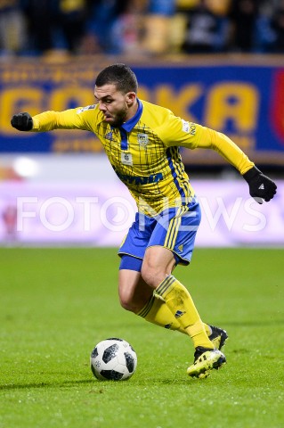  10.12.2018 GDYNIA<br />
PILKA NOZNA - EKSTRAKLASA SEZON 2018/2019<br />
MECZ ARKA GDYNIA - CRACOVIA<br />
N/Z NABIL AANKOUR SYLWETKA<br />
 