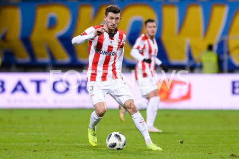  10.12.2018 GDYNIA<br />
PILKA NOZNA - EKSTRAKLASA SEZON 2018/2019<br />
MECZ ARKA GDYNIA - CRACOVIA<br />
N/Z CORNEL RAPA SYLWETKA<br />
 