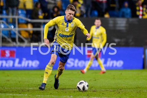  10.12.2018 GDYNIA<br />
PILKA NOZNA - EKSTRAKLASA SEZON 2018/2019<br />
MECZ ARKA GDYNIA - CRACOVIA<br />
N/Z LUKA MARIC SYLWETKA<br />
 