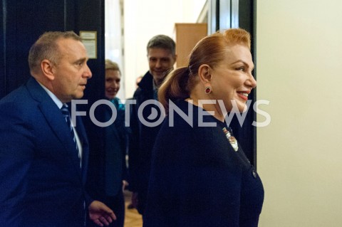  11.12.2018 WARSZAWA SEJM<br />SPOTKANIE AMBASADOR USA W POLSCE Z LIDEREM PARTII OPOZYCYJNEJ<br />N/Z GRZEGORZ SCHETYNA GEORGETTE MOSBACHER<br /> 