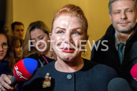  11.12.2018 WARSZAWA SEJM<br />SPOTKANIE AMBASADOR STANOW ZJEDNOCZONYCH W POLSCE Z LIDEREM PARTII OPOZYCYJNEJ<br />N/Z GEORGETTE MOSBACHER<br /> 