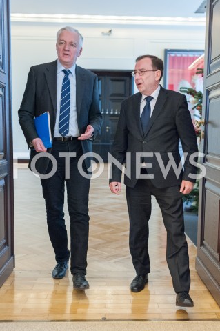  11.12.2018 WARSZAWA<br />POSIEDZENIE RADY MINISTROW<br />N/Z JAROSLAW GOWIN MARIUSZ KAMINSKI<br /> 