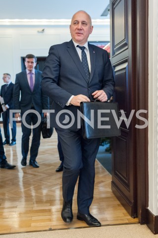  11.12.2018 WARSZAWA<br />POSIEDZENIE RADY MINISTROW<br />N/Z JOACHIM BRUDZINSKI<br /> 