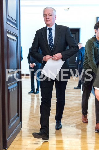  11.12.2018 WARSZAWA<br />POSIEDZENIE RADY MINISTROW<br />N/Z JAROSLAW GOWIN<br /> 