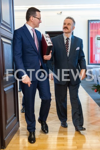  11.12.2018 WARSZAWA<br />POSIEDZENIE RADY MINISTROW<br />N/Z PREMIER MATEUSZ MORAWIECKI WALDEMAR PARUCH<br /> 