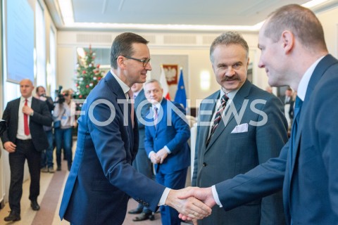  11.12.2018 WARSZAWA<br />POSIEDZENIE RADY MINISTROW<br />N/Z PREMIER MATEUSZ MORAWIECKI WALDEMAR PARUCH<br /> 