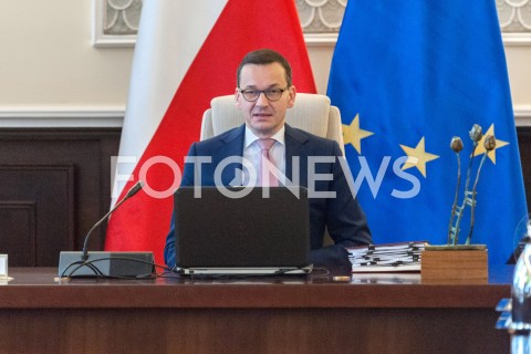 11.12.2018 WARSZAWA<br />POSIEDZENIE RADY MINISTROW<br />N/Z PREMIER MATEUSZ MORAWIECKI<br /> 