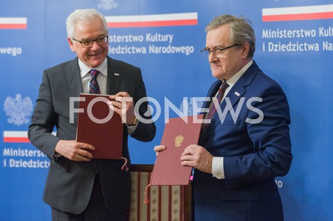 Podpisanie porozumienia o współpracy w zakresie kultury polskiej za granicą w Warszawie