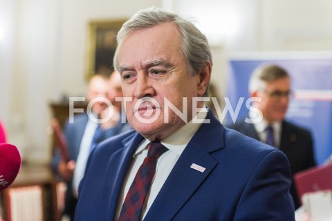  11.12.2018 WARSZAWA<br />PODPISANIE POROZUMIENIA O WSPOLPRACY W ZAKRESIE KULTURY POLSKIEJ ZA GRANICA<br />N/Z PIOTR GLINSKI<br /> 