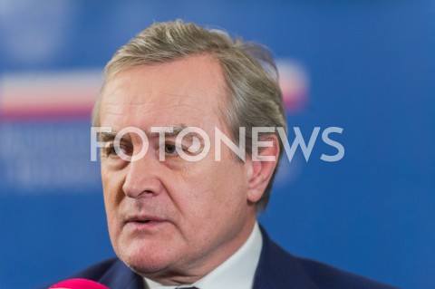  11.12.2018 WARSZAWA<br />PODPISANIE POROZUMIENIA O WSPOLPRACY W ZAKRESIE KULTURY POLSKIEJ ZA GRANICA<br />N/Z PIOTR GLINSKI<br /> 