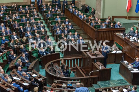  12.12.2018 WARSZAWA SEJM<br />POSIEDZENIE SEJMU<br />WOTUM ZAUFANIA DLA RZADU<br />N/Z SALA SEJMOWA MATEUSZ MORAWIECKI JAROSLAW KACZYNSKI WIDOK VIEW POSLOWIE<br /> 
