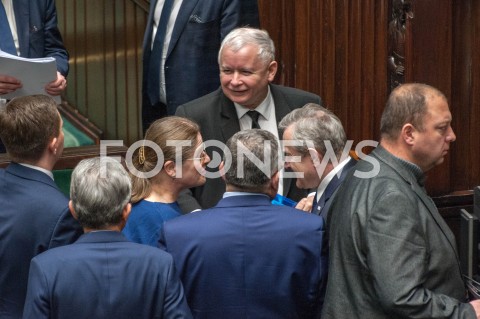  12.12.2018 WARSZAWA SEJM<br />POSIEDZENIE SEJMU<br />WOTUM ZAUFANIA DLA RZADU<br />N/Z JAROSLAW KACZYNSKI KRYSTYNA PAWLOWICZ<br /> 