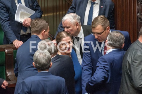  12.12.2018 WARSZAWA SEJM<br />POSIEDZENIE SEJMU<br />WOTUM ZAUFANIA DLA RZADU<br />N/Z JAROSLAW KACZYNSKI KRYSTYNA PAWLOWICZ<br /> 