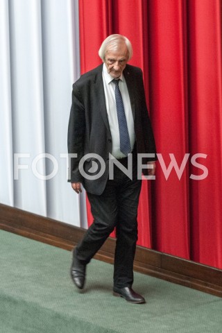  12.12.2018 WARSZAWA SEJM<br />POSIEDZENIE SEJMU<br />WOTUM ZAUFANIA DLA RZADU<br />N/Z RYSZARD TERLECKI<br /> 