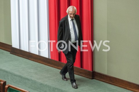  12.12.2018 WARSZAWA SEJM<br />POSIEDZENIE SEJMU<br />WOTUM ZAUFANIA DLA RZADU<br />N/Z RYSZARD TERLECKI<br /> 