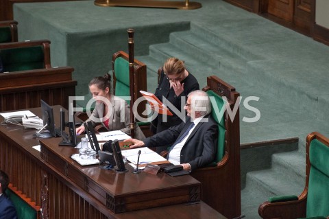  12.12.2018 WARSZAWA SEJM<br />POSIEDZENIE SEJMU<br />N/Z RYSZARD TERLECKI BEATA MAZUREK<br /> 