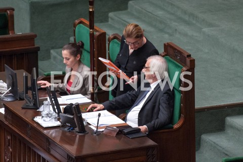  12.12.2018 WARSZAWA SEJM<br />POSIEDZENIE SEJMU<br />N/Z RYSZARD TERLECKI BEATA MAZUREK<br /> 
