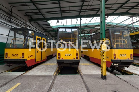  12.12.2018 WARSZAWA<br />INAUGURACJA AKCJI TRAMWAJ ROZNORODNOSCI<br />N/Z ZAJEZDNIA TRAMWAJOWA TRAMWAJE AWARIA JAZDA PROBNA<br /> 