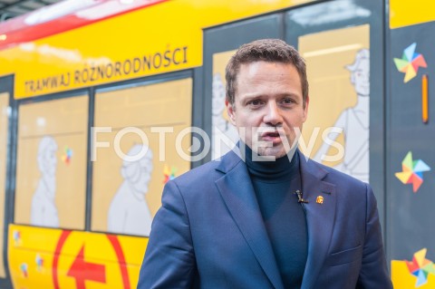  12.12.2018 WARSZAWA<br />INAUGURACJA AKCJI TRAMWAJ ROZNORODNOSCI<br />N/Z RAFAL TRZASKOWSKI<br /> 