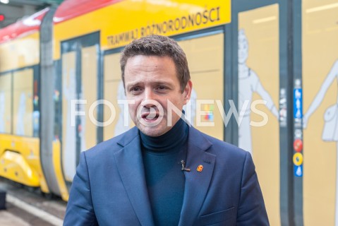  12.12.2018 WARSZAWA<br />INAUGURACJA AKCJI TRAMWAJ ROZNORODNOSCI<br />N/Z RAFAL TRZASKOWSKI<br /> 