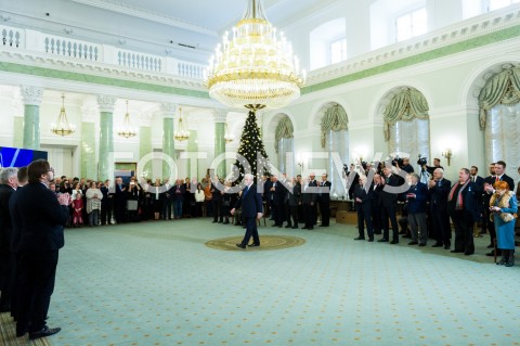  12.12.2018 WARSZAWA<br />WRECZENIE PRZEZ PREZYDENTA ZASLUZONYM DLA NIEPODLEGLEJ MEDALI STULECIA ODZYSKANEJ NIEPODLEGLOSCI<br />N/Z JAN PIETRZAK<br /> 