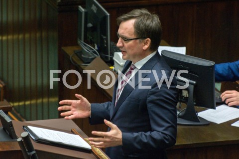  13.12.2018 WARSZAWA SEJM<br />POSIEDZENIE SEJMU<br />N/Z ZBIGNIEW ZIOBRO<br /> 