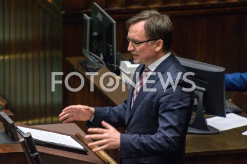  13.12.2018 WARSZAWA SEJM<br />POSIEDZENIE SEJMU<br />N/Z ZBIGNIEW ZIOBRO<br /> 