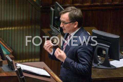  13.12.2018 WARSZAWA SEJM<br />POSIEDZENIE SEJMU<br />N/Z ZBIGNIEW ZIOBRO<br /> 