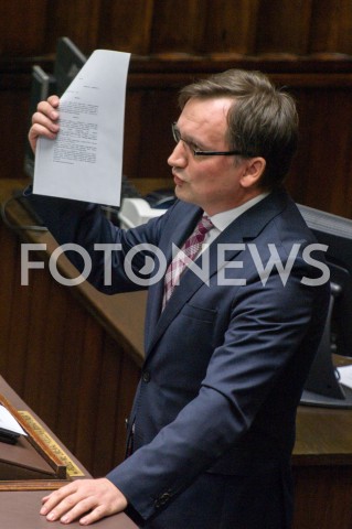  13.12.2018 WARSZAWA SEJM<br />POSIEDZENIE SEJMU<br />N/Z ZBIGNIEW ZIOBRO<br /> 