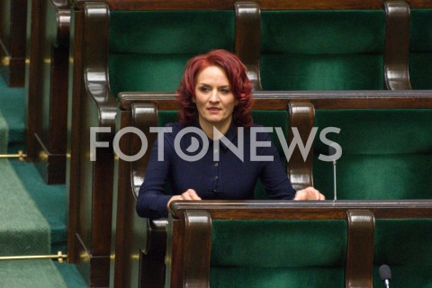  13.12.2018 WARSZAWA SEJM<br />POSIEDZENIE SEJMU<br />N/Z BERNADETA KRYNICKA<br /> 